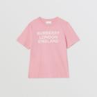 Burberry Burberry Childrens Logo Print Cotton T-shirt, Size: 10y, Pink