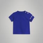 Burberry Burberry Childrens Logo Print Cotton T-shirt, Size: 12m, Blue