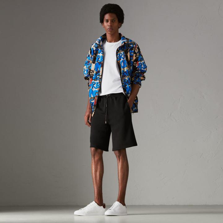 Burberry Burberry Cotton Blend Drawcord Shorts, Size: Xxl