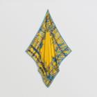 Burberry Burberry Scribble Check Silk Square Scarf, Yellow