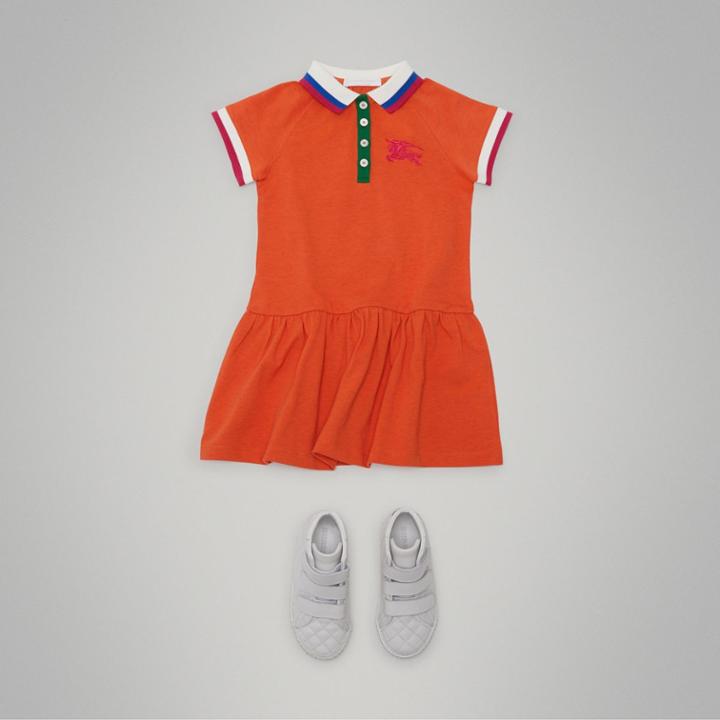 Burberry Burberry Stretch Cotton Polo Dress, Size: 6y