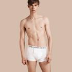 Burberry Burberry Stretch Cotton Boxer Shorts, White