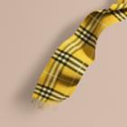 Burberry Burberry The Classic Cashmere Scarf In Check, Yellow
