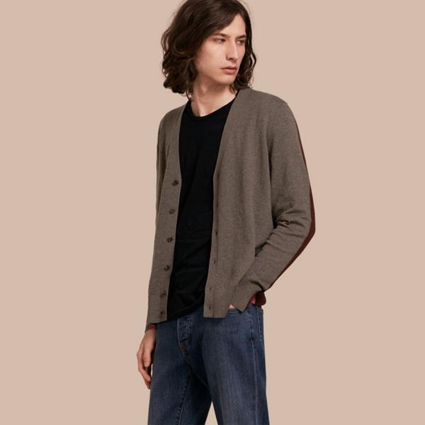 Burberry Colour Block Cashmere Cotton Cardigan
