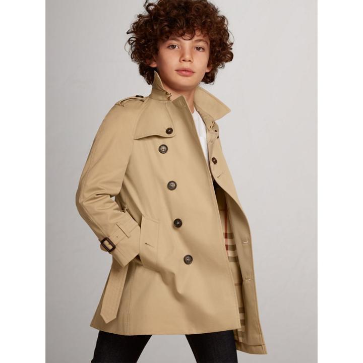Burberry Burberry The Wiltshire Trench Coat, Size: 12y, Yellow