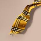 Burberry Burberry The Classic Check Cashmere Scarf, Yellow