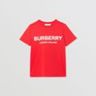 Burberry Burberry Childrens Logo Print Cotton T-shirt, Size: 8y, Red