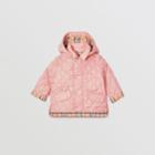 Burberry Burberry Childrens Detachable Hood Diamond Quilted Jacket, Size: 18m, Pink