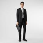 Burberry Burberry Slim Fit Press-stud Wool Mohair Tailored Jacket, Size: 34s, Black