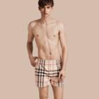 Burberry Burberry Check Twill Cotton Boxer Shorts, Beige