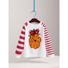 Burberry Burberry London Icons Motif Striped Cotton Top, Size: 10y, White