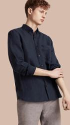 Burberry Button-down Collar Linen Shirt