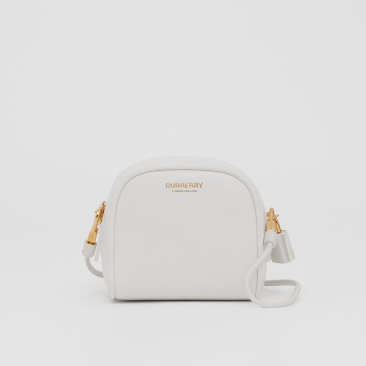 Burberry Burberry Micro Leather Cube Bag, White