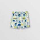Burberry Burberry Childrens Logo Print Linen Cotton Shorts, Size: 6m, Green