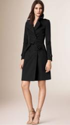Burberry Burberry The Chelsea -long Heritage Trench Coat, Size: 06, Black