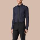 Burberry Burberry Modern Fit Stretch Cotton Shirt, Size: 17.5, Blue