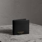 Burberry Burberry Trench Leather Bifold Wallet With Removable Card Case, Black