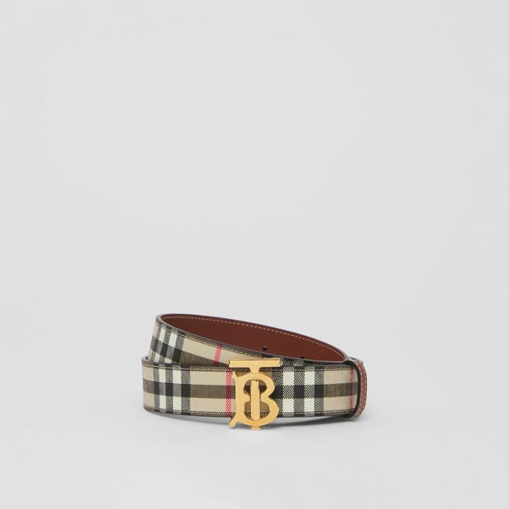 Burberry Burberry Reversible Monogram Motif Vintage Check Belt