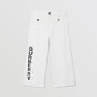 Burberry Burberry Childrens Logo Print Japanese Denim Jeans, Size: 12y, White