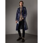 Burberry Burberry Laminated Cotton Trench Coat, Size: 46