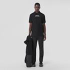 Burberry Burberry Location Print Cotton Piqu Oversized Polo Shirt