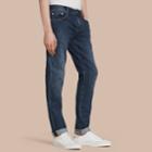 Burberry Burberry Slim Fit Japanese Denim Jeans, Size: 34r, Blue