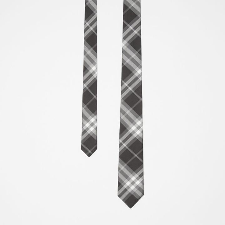 Burberry Burberry Modern Cut Vintage Check Silk Tie, Black