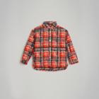 Burberry Burberry Scribble Check Button-down Collar Shirt, Size: 14y