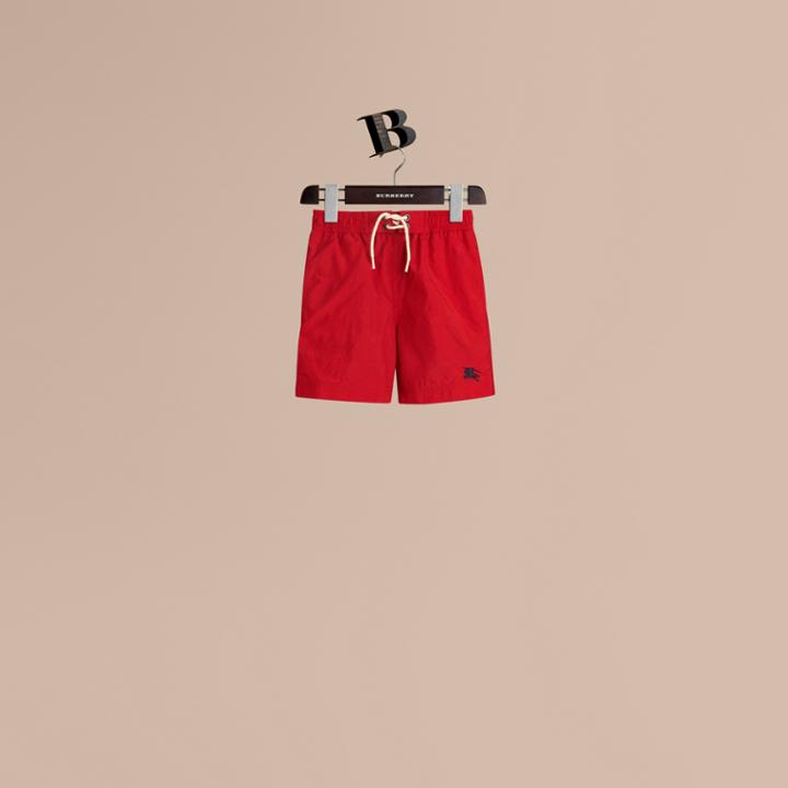 Burberry Burberry Lightweight Swim Shorts, Size: 14y, Red