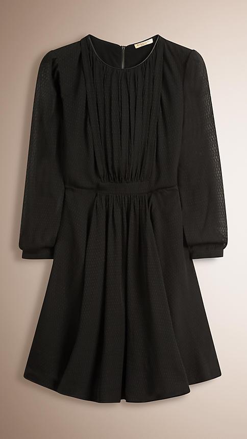 Burberry Textured Silk Crepe Dress