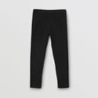 Burberry Burberry Childrens Logo Detail Stretch Cotton Leggings, Size: 14y, Black