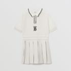 Burberry Burberry Childrens Monogram Motif Technical Knitted Polo Shirt Dress, Size: 14y