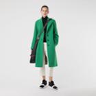 Burberry Burberry Wool Blend Tailored Coat, Size: 02, Green