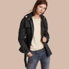 Burberry Burberry Quilted Trench Jacket With Detachable Hood, Size: M, Black