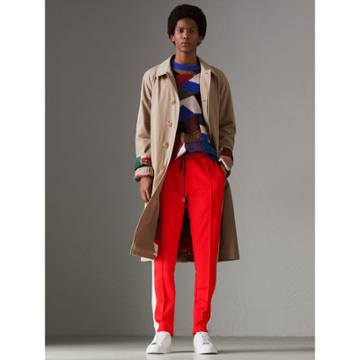 Burberry Burberry Sport Stripe Cotton Blend Drawcord Trousers, Size: Xxl