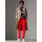 Burberry Burberry Sport Stripe Cotton Blend Drawcord Trousers, Size: Xxl