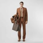 Burberry Burberry English Fit Zip Detail Wool Tailored Jacket, Size: 44, Brown