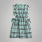 Burberry Burberry Childrens Tie Detail Check Cotton Dress, Size: 6y