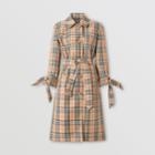 Burberry Burberry Vintage Check Recycled Polyester Car Coat, Size: 04