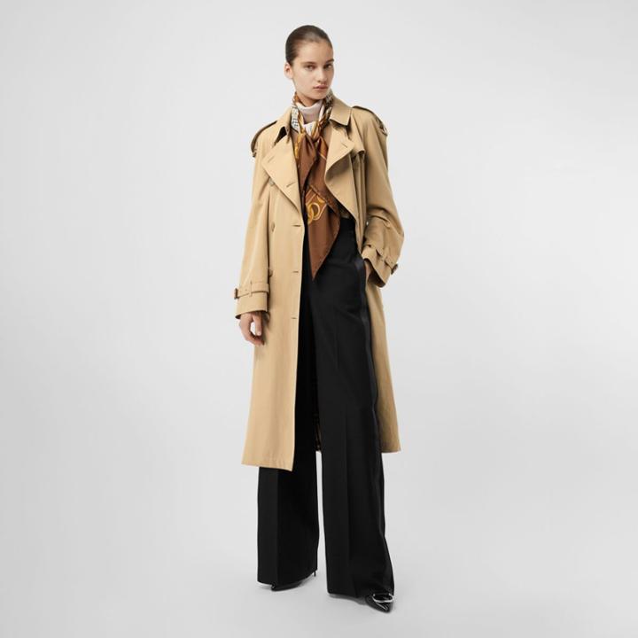 Burberry Burberry Wool High-waisted Trousers, Size: 04, Black