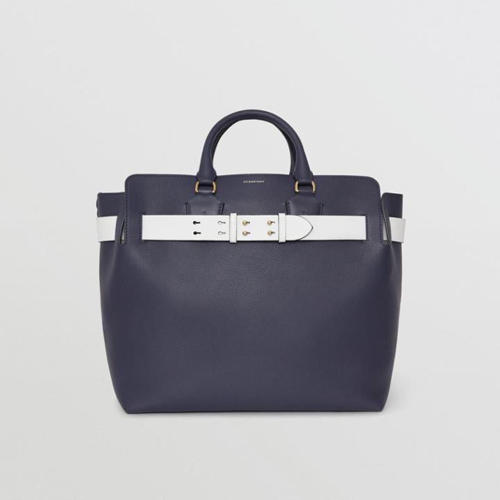 Burberry Burberry The Large Leather Belt Bag, Blue