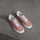 Burberry Burberry Perforated Check Leather Sneakers, Size: 40.5, Pink