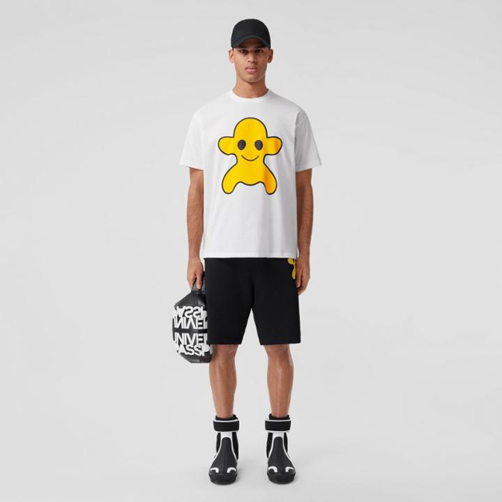 Burberry Burberry Monster Graphic Print Cotton Oversized T-shirt, Size: L