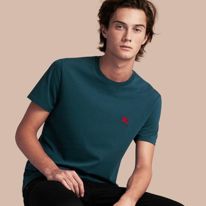 Burberry Burberry Cotton Jersey T-shirt, Blue