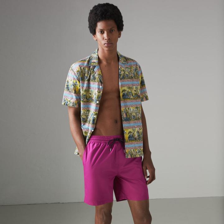 Burberry Burberry Drawcord Swim Shorts, Size: L, Pink