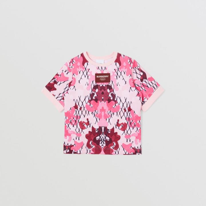 Burberry Burberry Childrens Camouflage Print Cotton T-shirt, Size: 12y