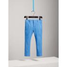 Burberry Burberry Tailored Cotton Poplin Trousers, Size: 12y, Blue