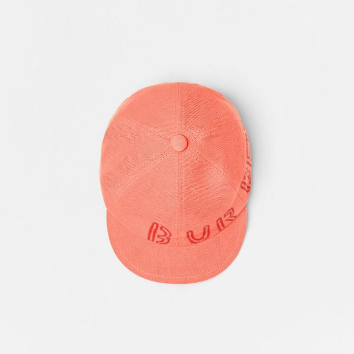 Burberry Burberry Childrens Stencil Logo Print Baseball Cap, Pink