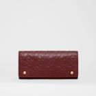 Burberry Burberry Monogram Leather Continental Wallet, Red