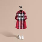 Burberry Burberry Check Cotton Shirt Dress, Size: 8y, Red